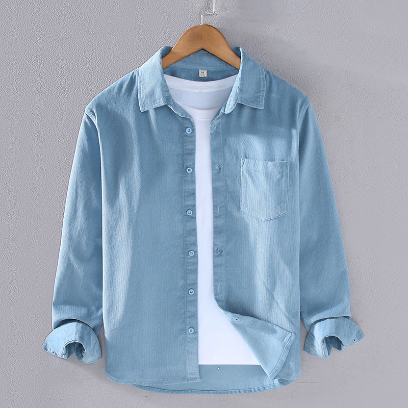 Sableau Corduroy Overshirt - Light Blue