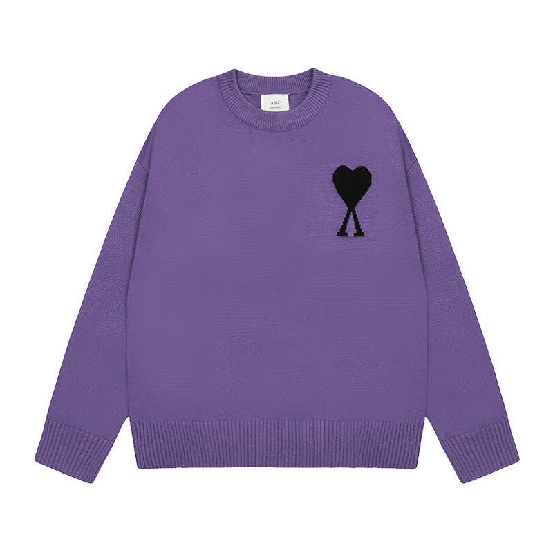 Sableau Heart Knit Sweater