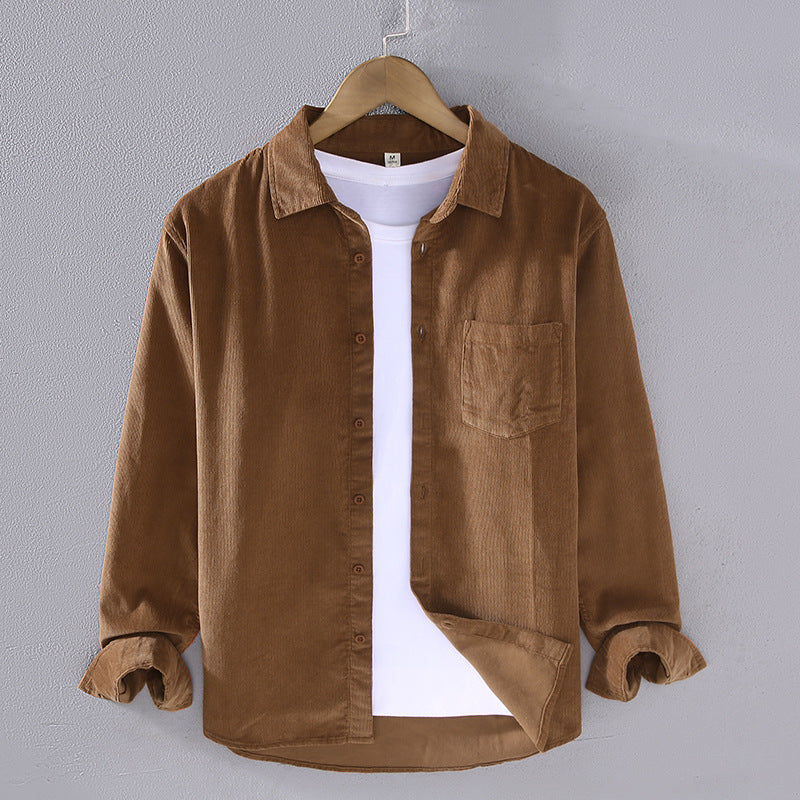 Sableau Corduroy Overshirt - Khaki