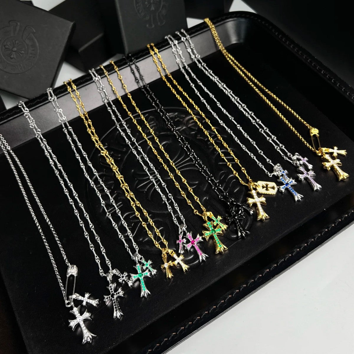 Sableau Double Cross Necklace — collection overview