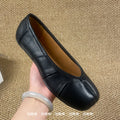 Split-Toe Leather Flats