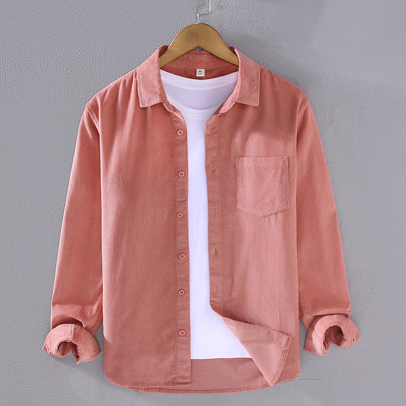 Sableau Corduroy Overshirt - Dusty Pink
