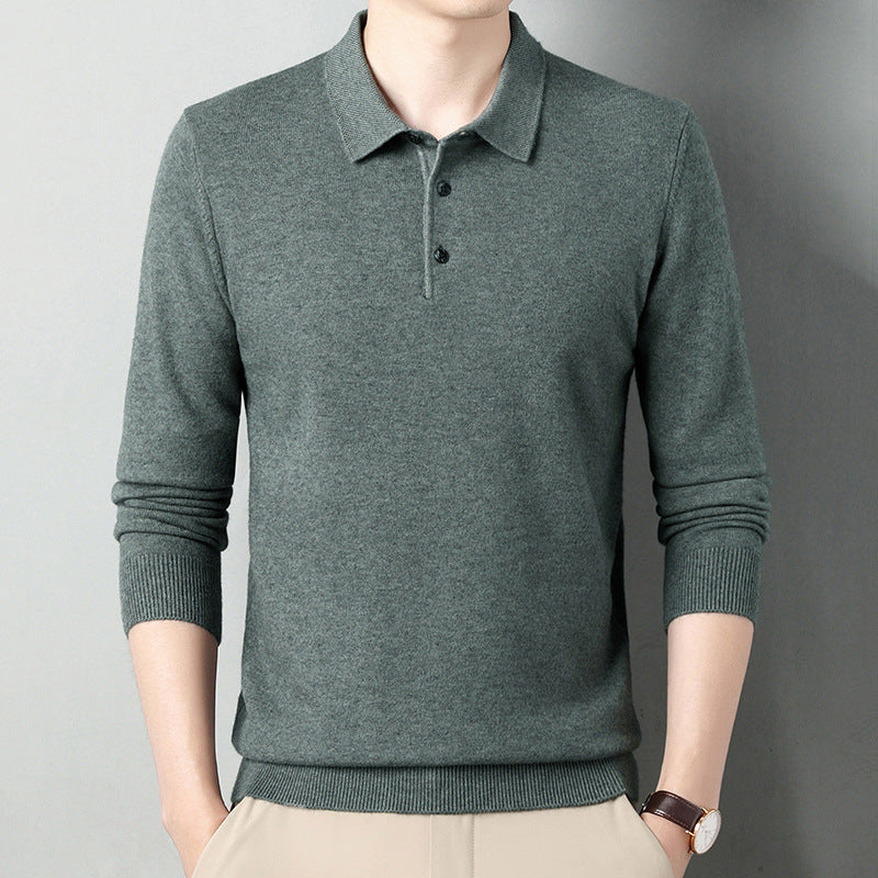 Sableau Knitted Polo - Sage