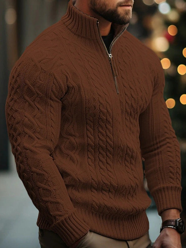 Sableau Cable Half-Zip Knit