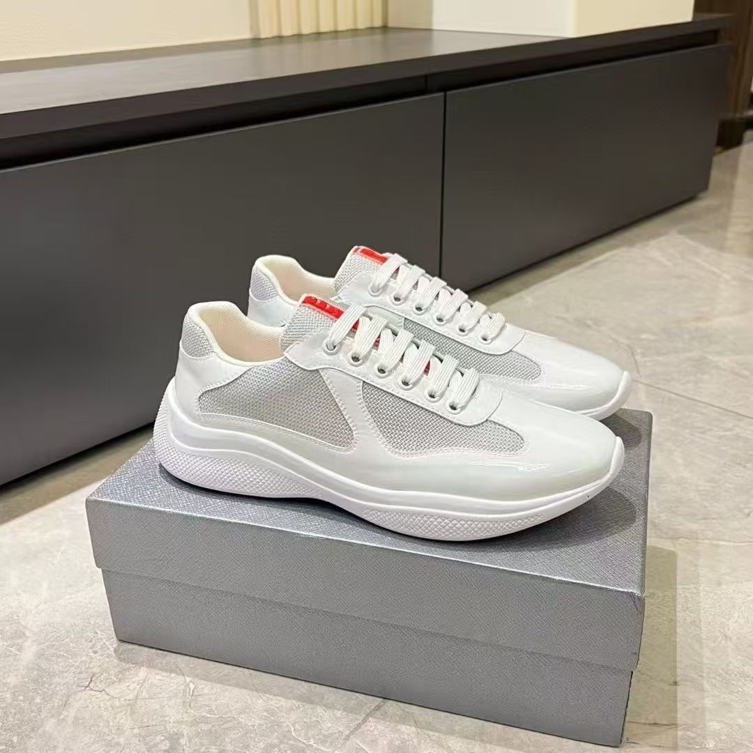 Sableau Cup Sneakers — white on box