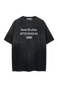 Sableau AS Washed Tee in Washed Black, oversized cotton t-shirt