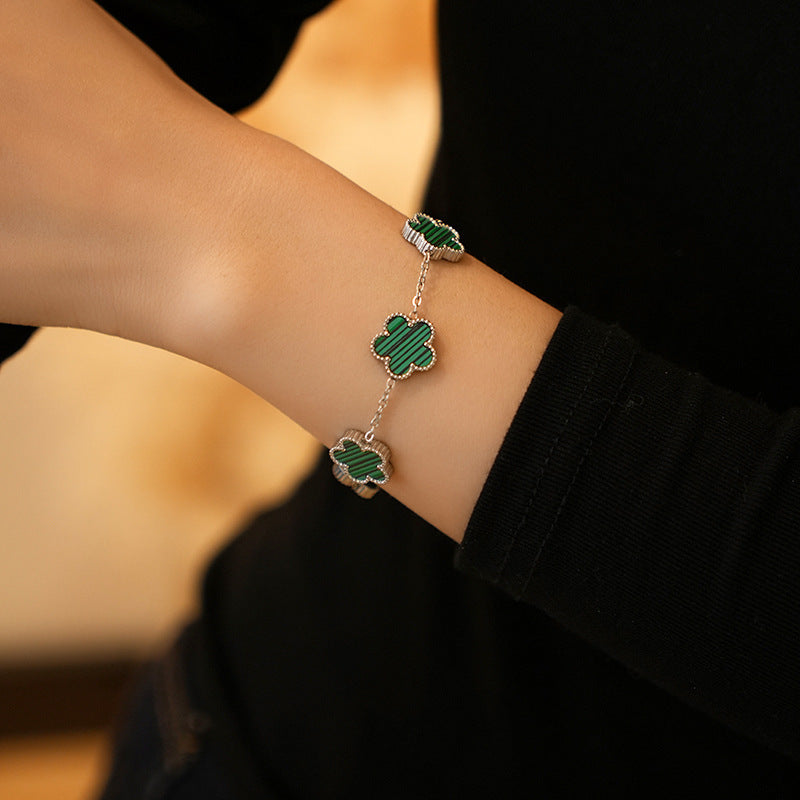 Sableau Flower Bracelet — worn