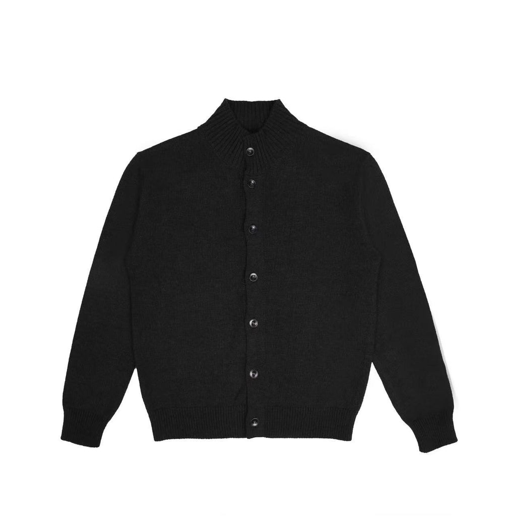 Sableau Button Cardigan - Black