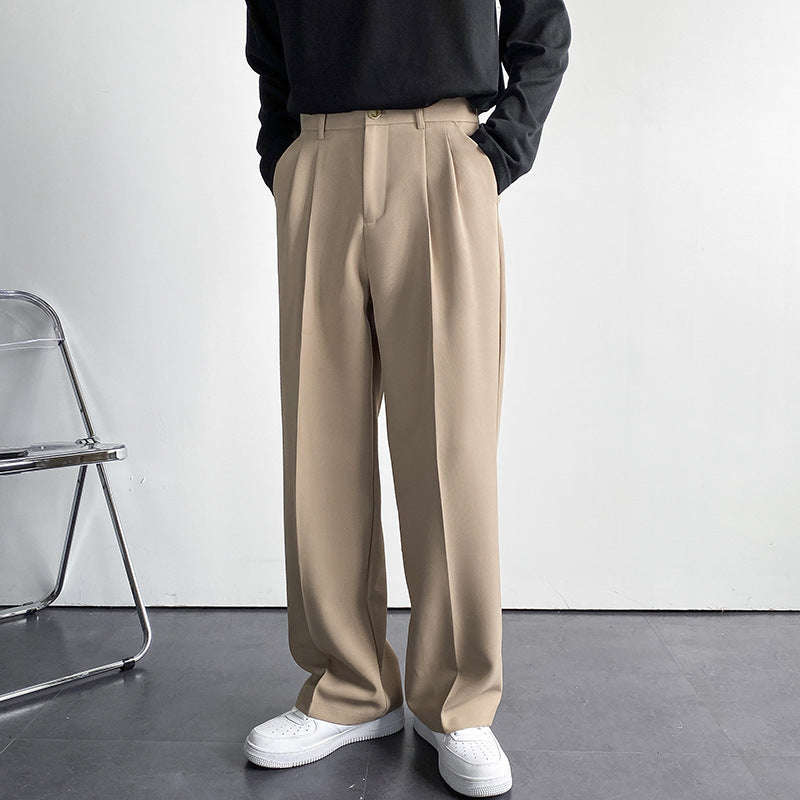 Sableau Ostermalm Pleated Trousers - Sand, full length