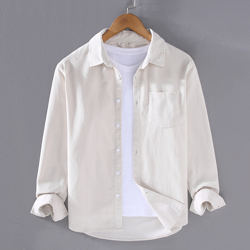Sableau Corduroy Overshirt - Ivory