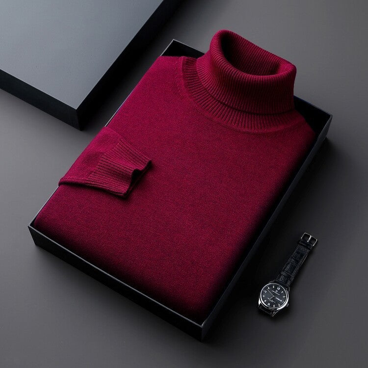 Sableau Turtleneck Sweater - Burgundy