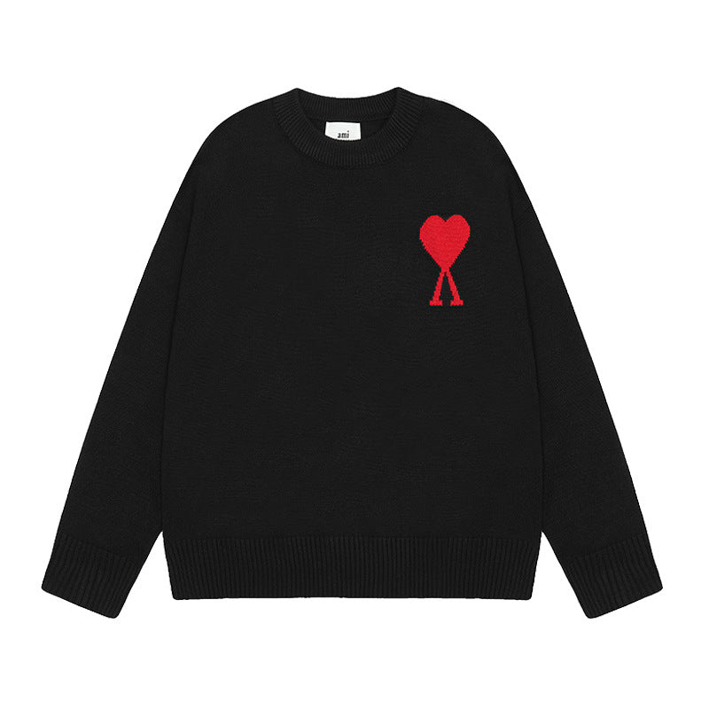 Sableau Heart Knit Sweater