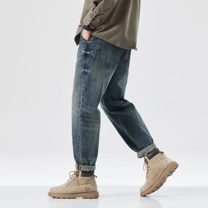 Sableau Copenhagen Cotton Jeans - Vintage Indigo, walking