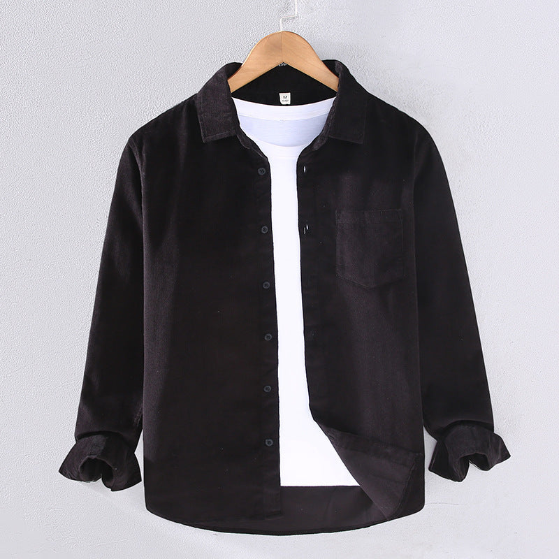 Sableau Corduroy Overshirt - Black