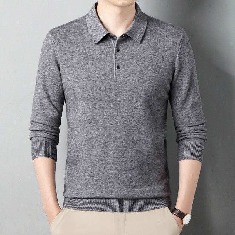 Sableau Knitted Polo - Grey