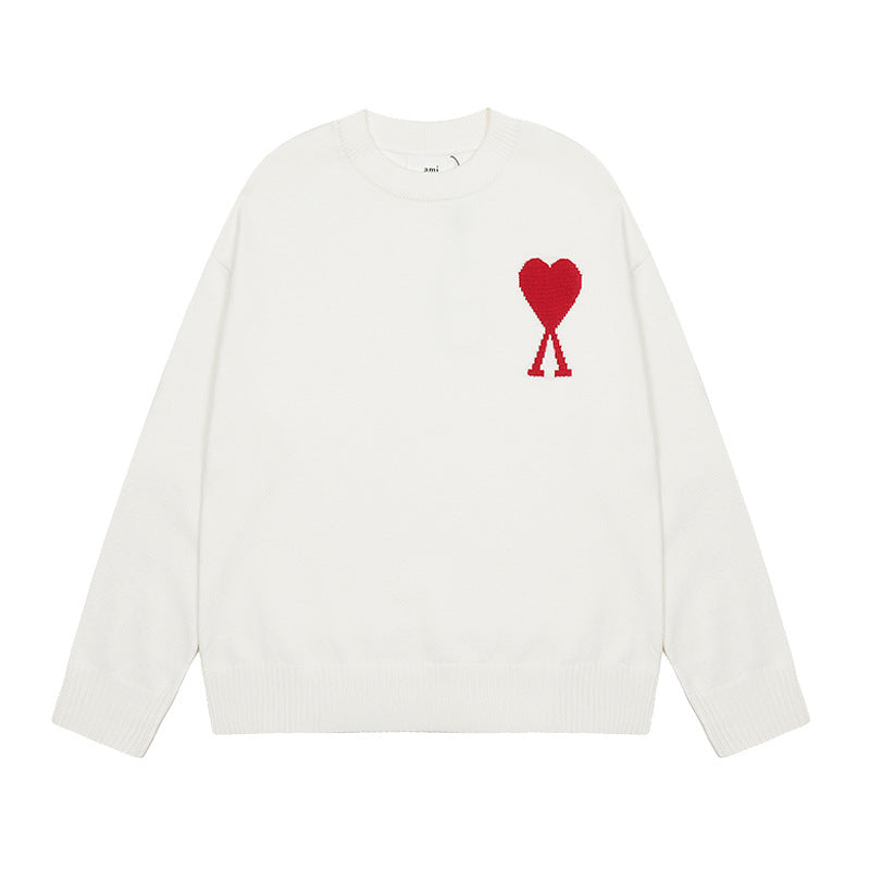 Sableau Heart Knit Sweater