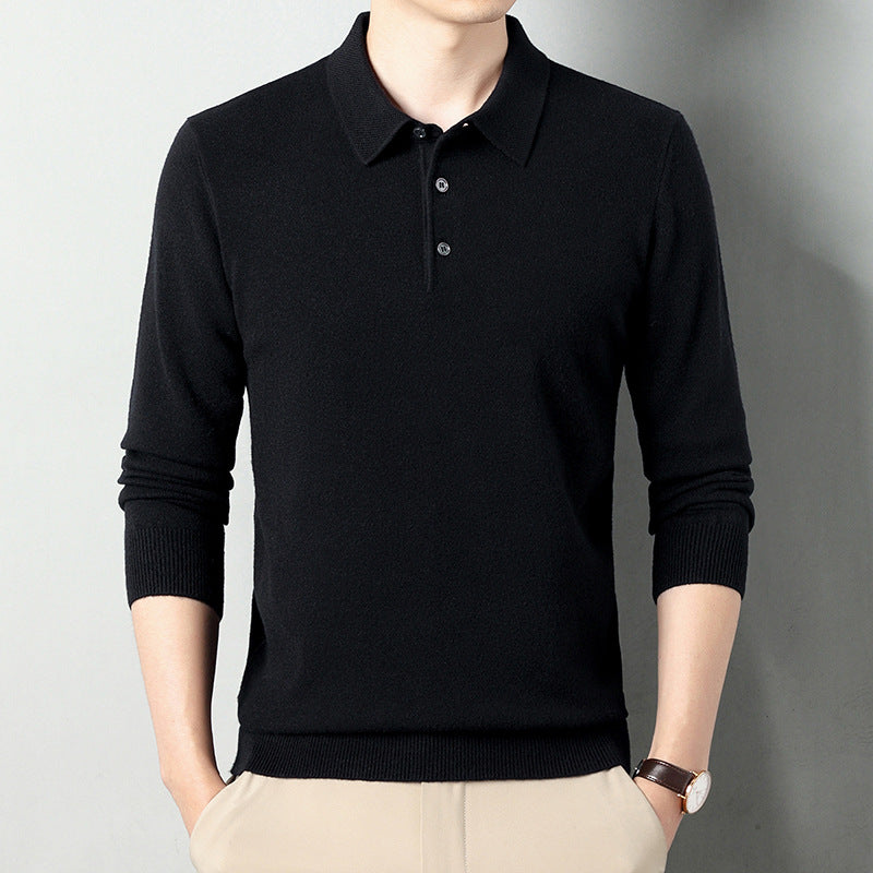 Sableau Knitted Polo - Black