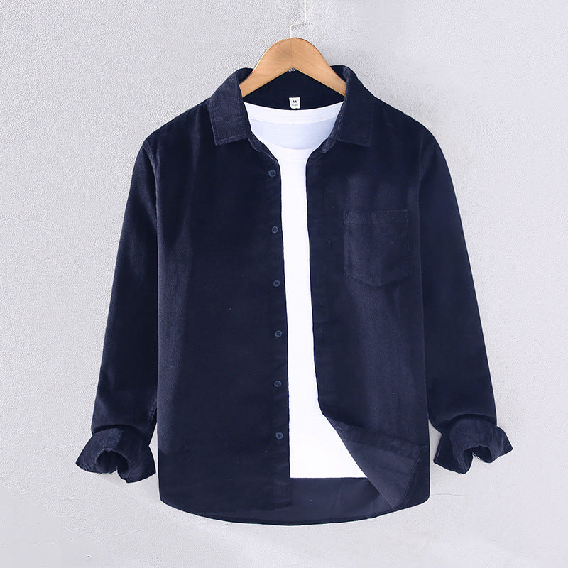 Sableau Corduroy Overshirt - Navy