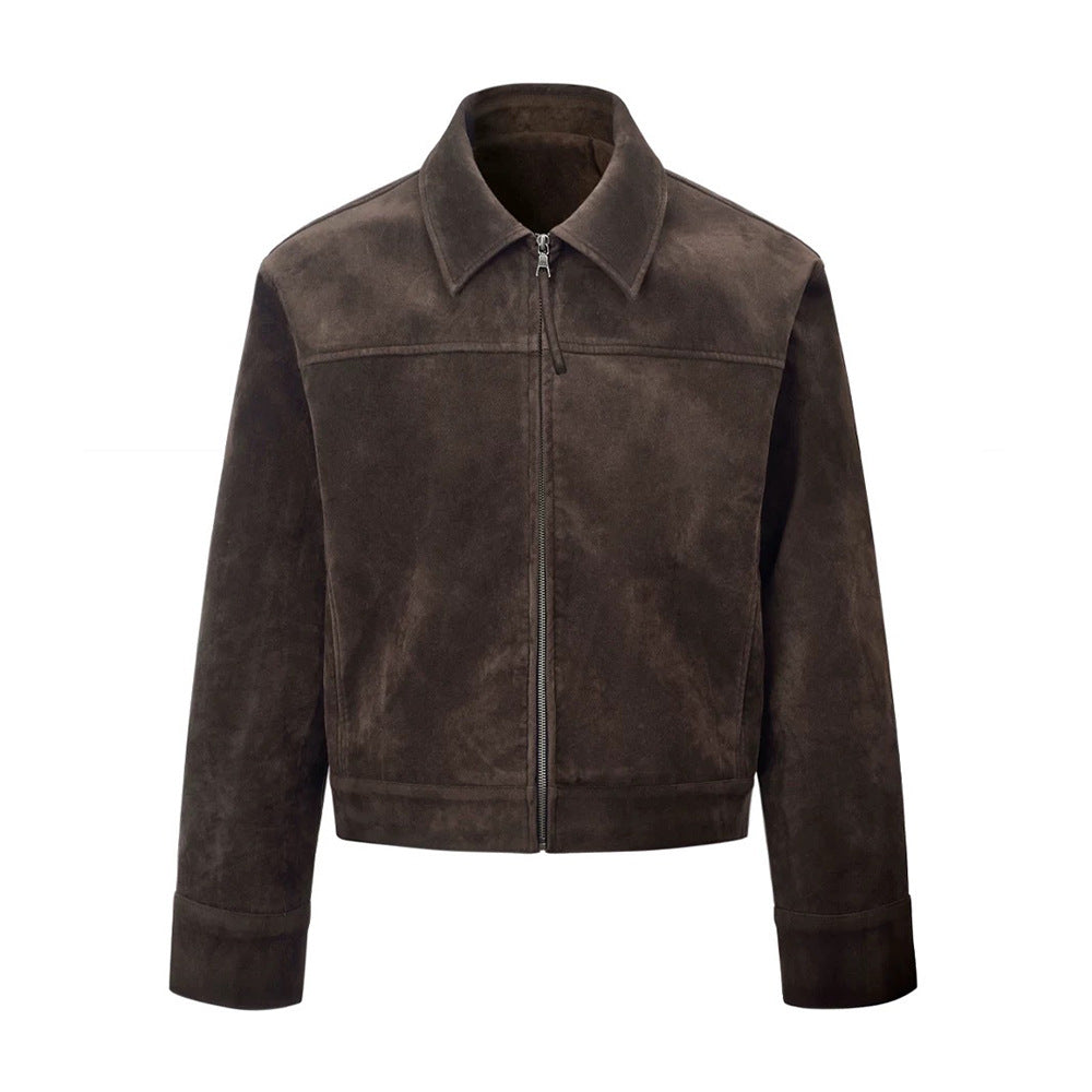 Sableau Suede Barn Jacket - Brown