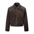 Sableau Suede Barn Jacket - Brown