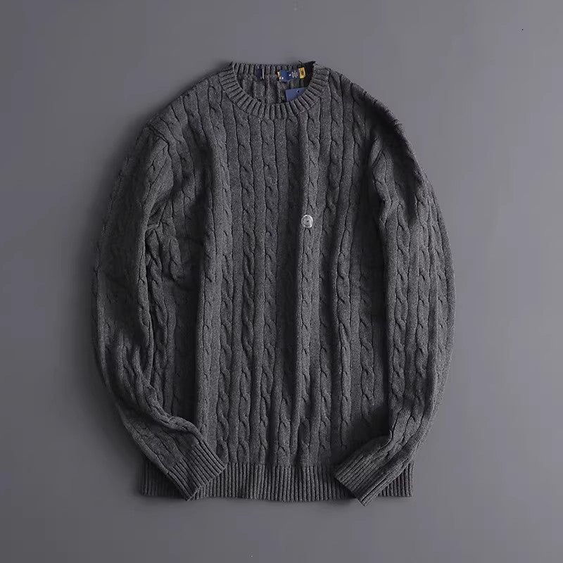 Sableau RL Cable Knit - Charcoal