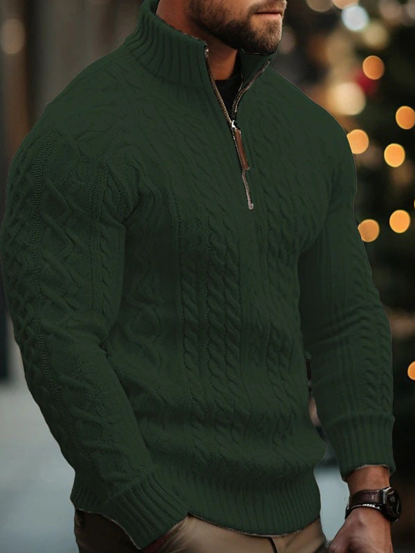 Sableau Cable Half-Zip Knit