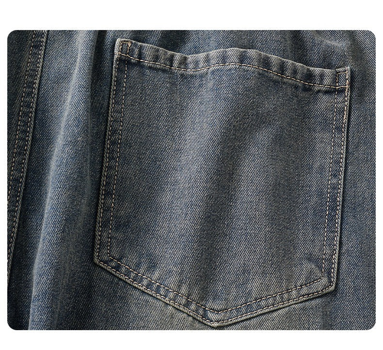Sableau Bergen Wide-Leg Jeans, back pocket detail