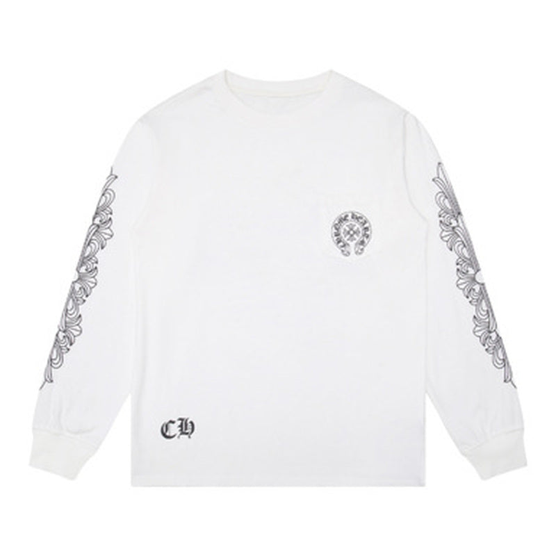 Sableau CH Longsleeve - White BF8008, front