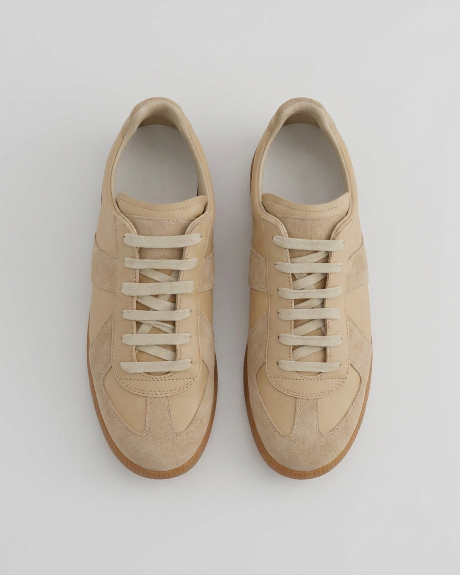 Heritage Court Sneakers - Beige top view