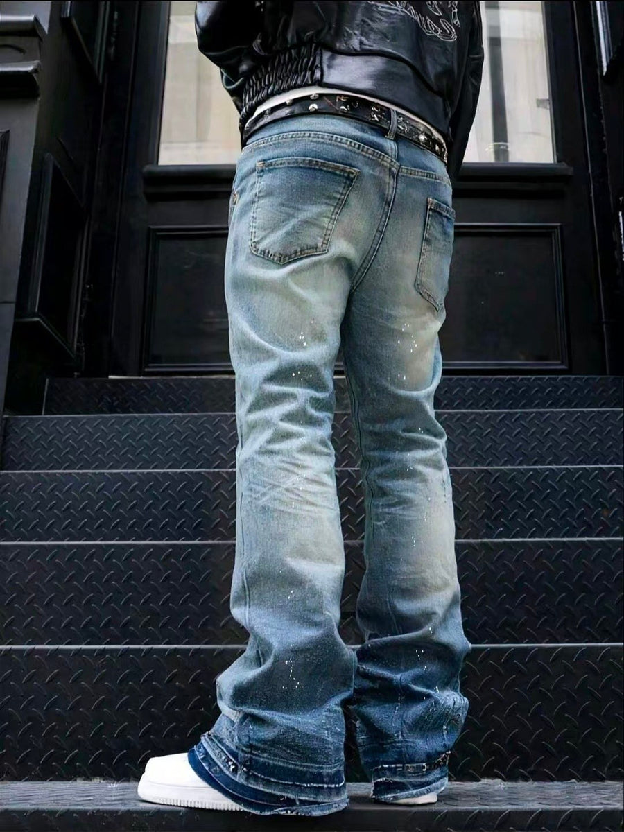 Sableau Washed Baggy Jeans in Blue