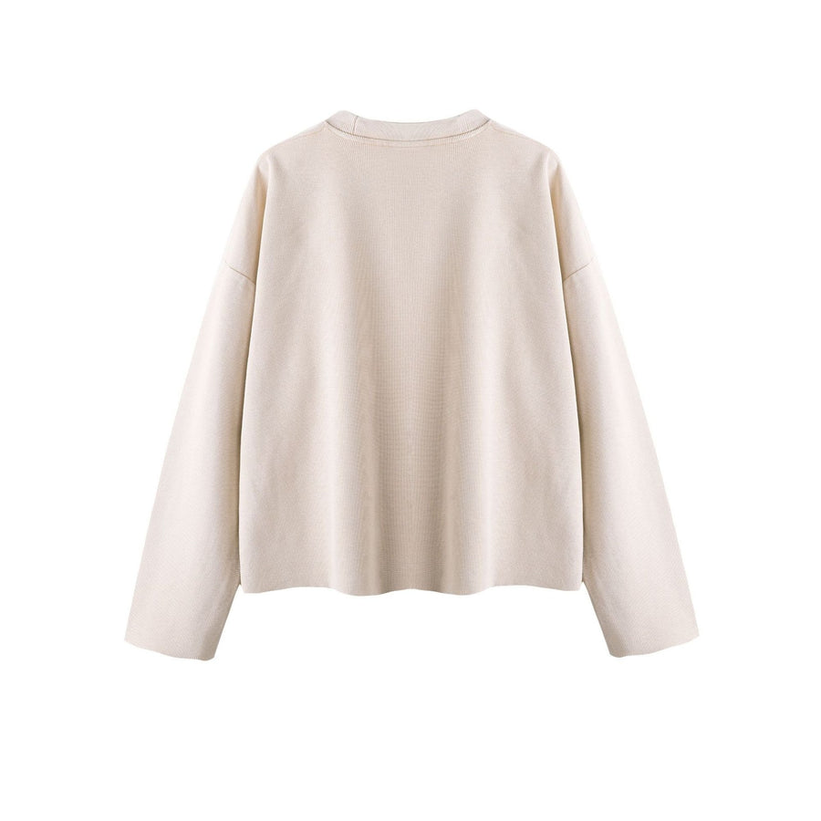 Sableau Washed Waffle Long Sleeve in Light Apricot
