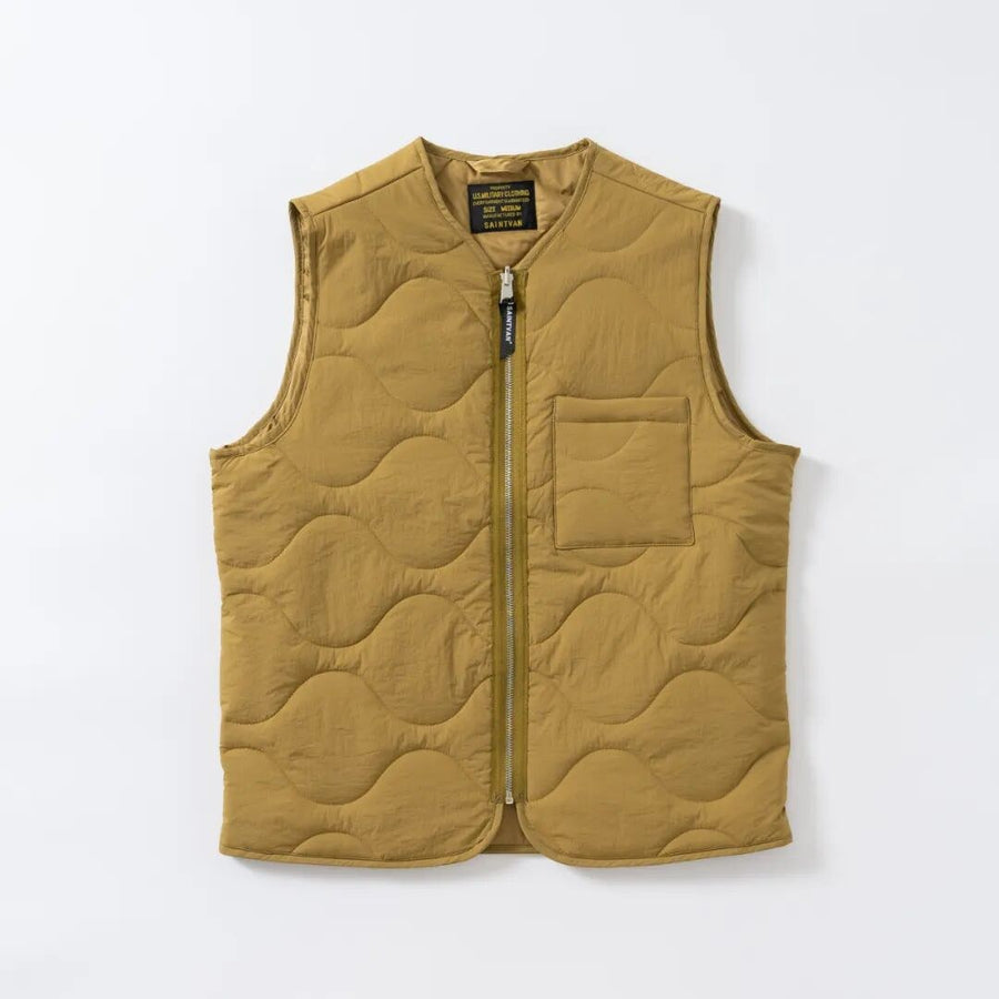 Sableau Quilted Gilet in Khaki