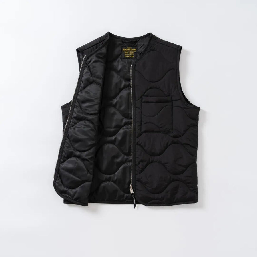 Sableau Quilted Gilet in Black