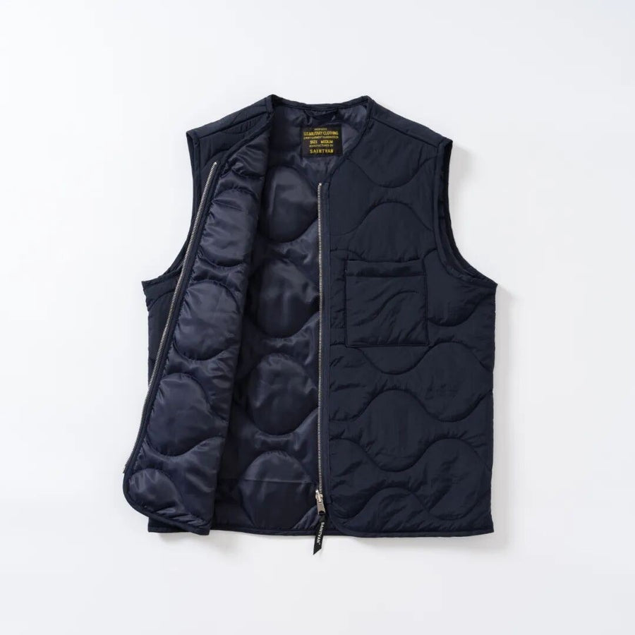 Sableau Quilted Gilet in Navy