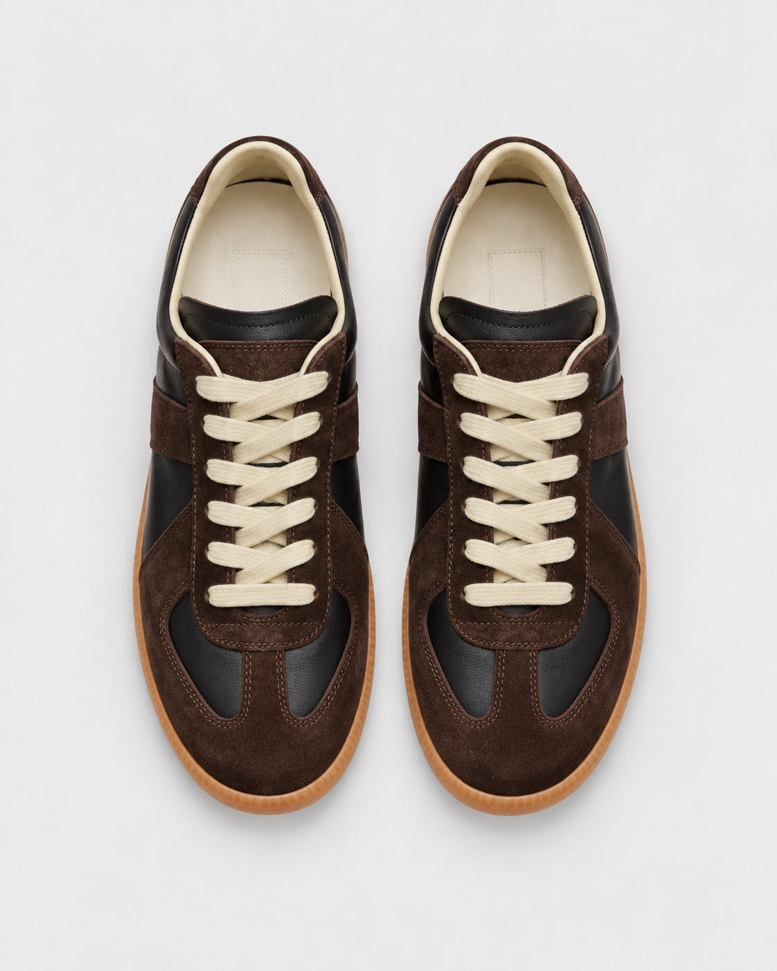 Sableau Gats Sneaker – Braun & Schwarz von oben