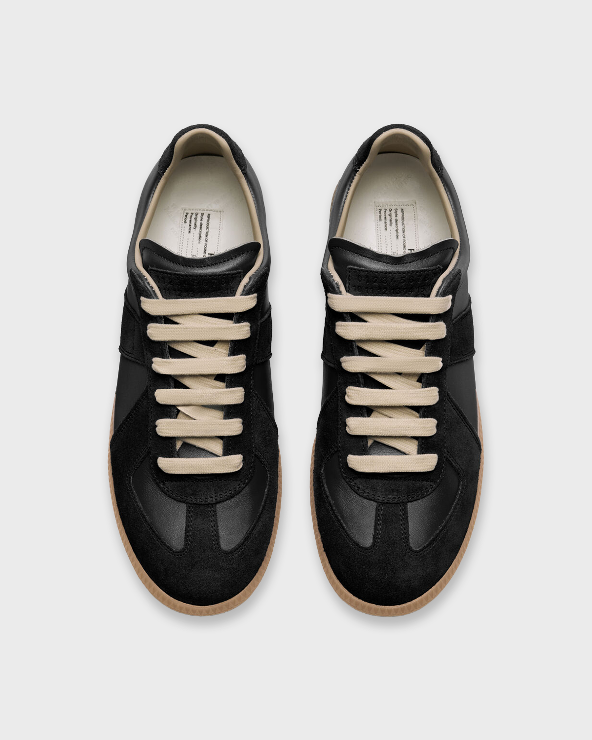 Heritage Court Sneakers - Black top view