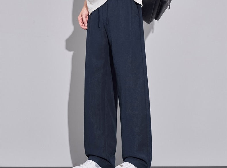 Sableau Kungsholmen Trousers - Navy, worn