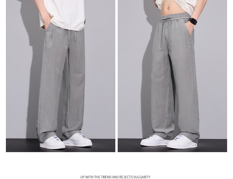 Sableau Kungsholmen Trousers - Light Grey, side and back