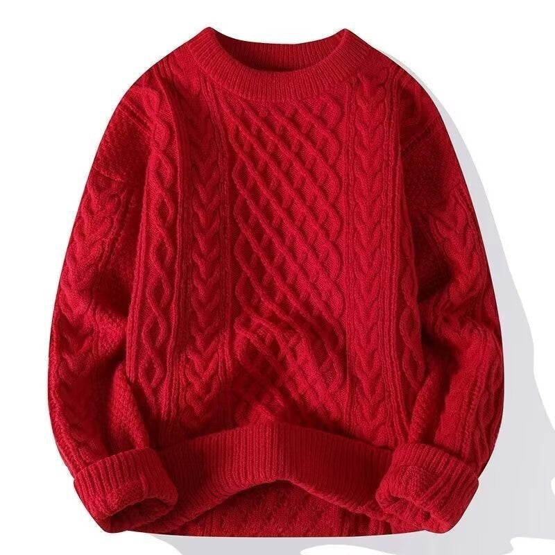 Sableau Aran Cable Knit in Red