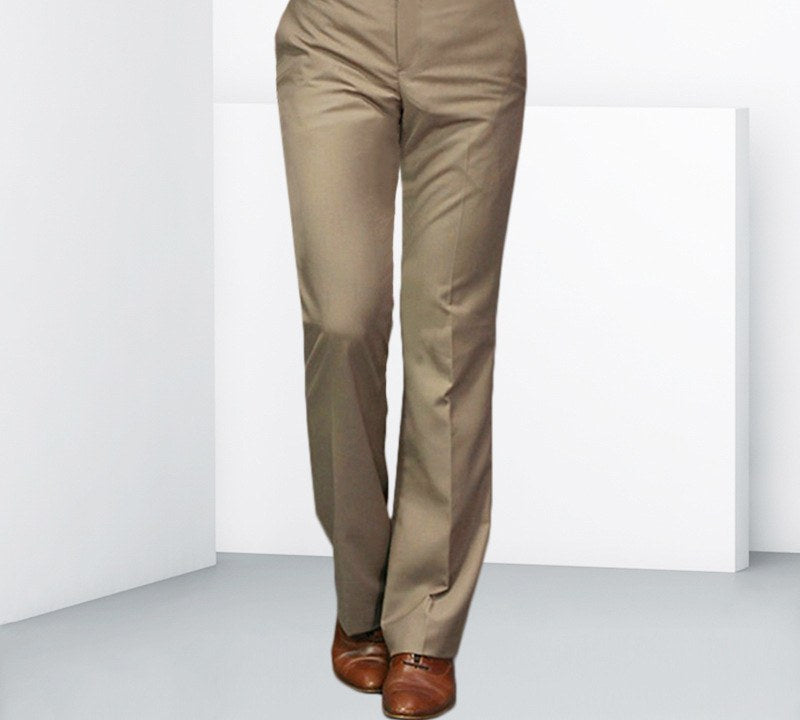 Sableau Tailored Flare Trousers in Khaki