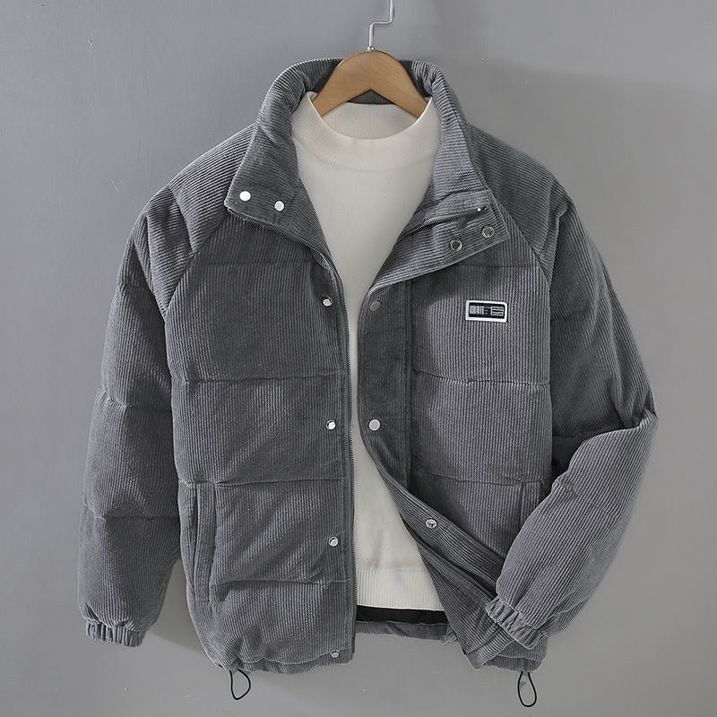 Sableau Corduroy Puffer Jacket in Grey