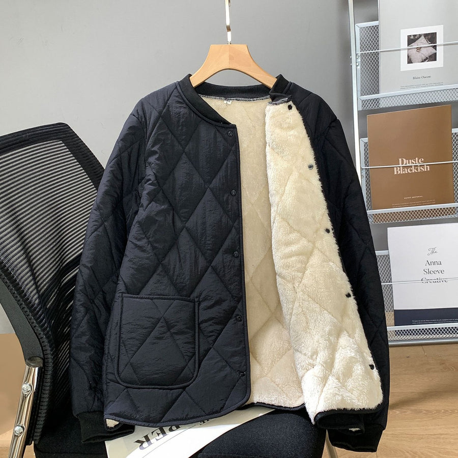 Sableau Reversible Quilted Liner in Black