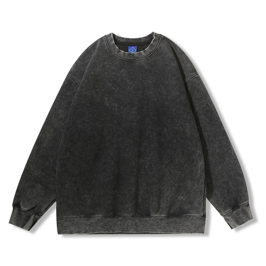 Sableau Washed Crew Sweatshirt in Charcoal