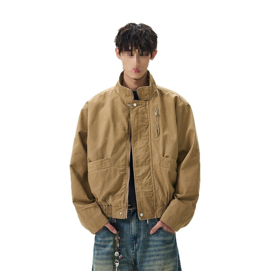 Sableau Tan Cotton Work Jacket in Khaki