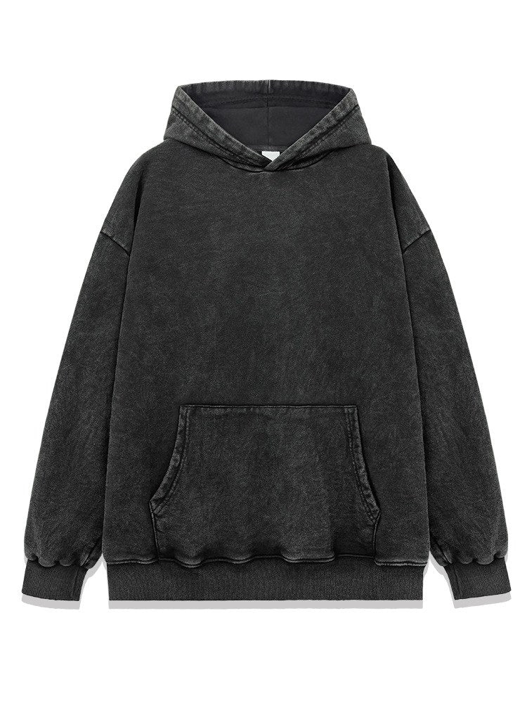Sableau Washed Heavyweight Hoodie in Washed Black