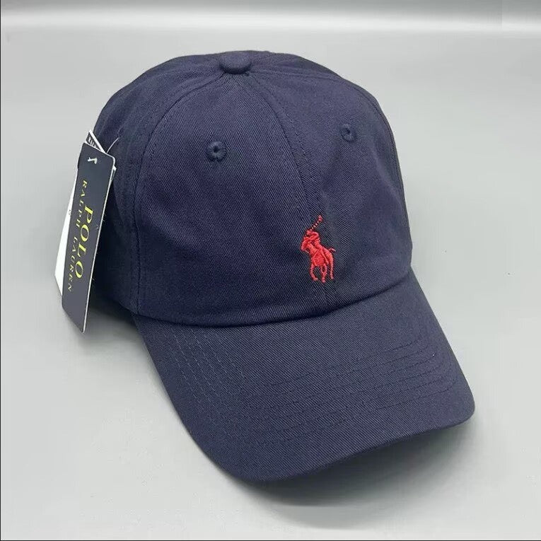 Sableau Polo Cap — Navy Blue & Red