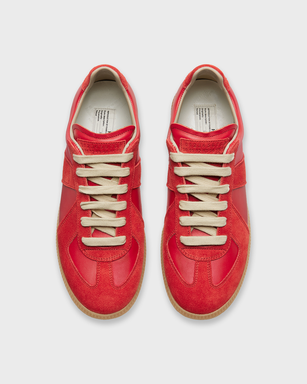 Heritage Court Sneakers - Red top view