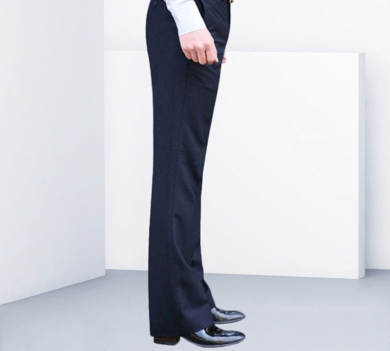 Sableau Tailored Flare Trousers in Navy