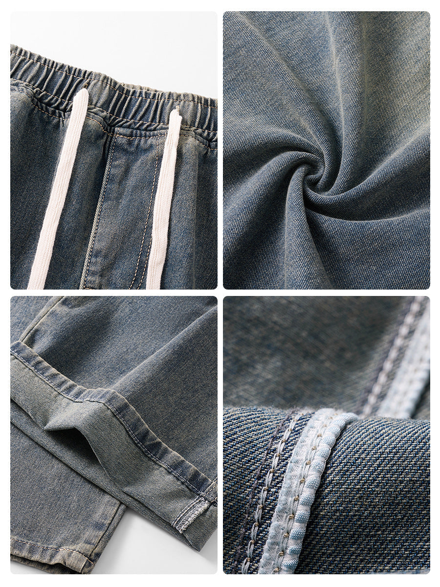Sableau Bergen Wide-Leg Jeans, fabric and construction detail