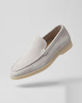 Sableau LP Loafers in Apricot White — suede summer loafer